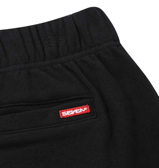 【max8】大きいサイズ メンズ SEVEN2 裏毛 スウェット ハーフパンツ ブラック 1264-5220-2 3L 4L 5L 6L 8L