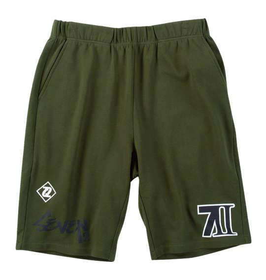 【max8】大きいサイズ メンズ SEVEN2 裏毛 スウェット ハーフパンツ カーキ 1264-5221-2 3L 4L 5L 6L 8L