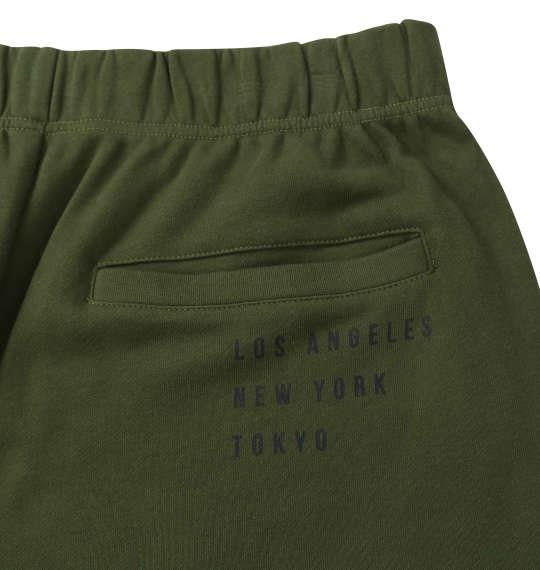 【max8】大きいサイズ メンズ SEVEN2 裏毛 スウェット ハーフパンツ カーキ 1264-5221-2 3L 4L 5L 6L 8L