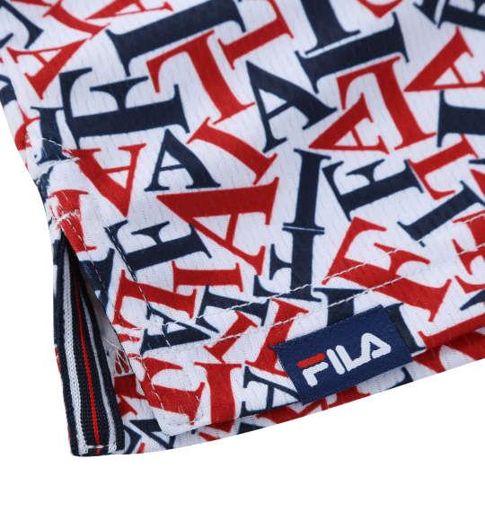 大きいサイズ メンズ FILA GOLF 遮熱バーチカルメッシュ タイポプリント 半袖 シャツ トリコロール 1278-5222-1 3L 4L 5L 6L