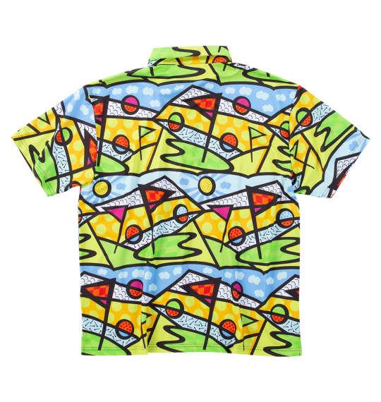 大きいサイズ メンズ LOUDMOUTH プレミアム 鹿の子柄 半袖 シャツ ゴルフトリップネオン 1278-5226-2 3L 4L 5L