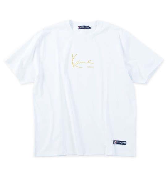 【max8】大きいサイズ メンズ KARL KANI 天竺 半袖 Tシャツ ホワイト 1278-5500-1 3L 4L 5L 6L 8L