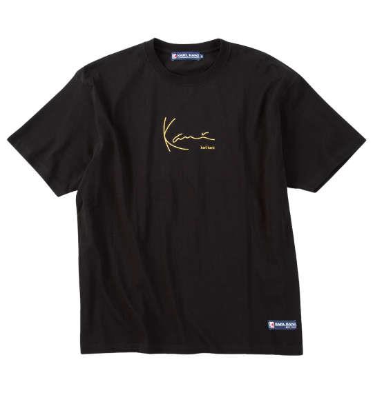 【max8】大きいサイズ メンズ KARL KANI 天竺 半袖 Tシャツ ブラック 1278-5500-2 3L 4L 5L 6L 8L
