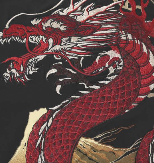 【max8】大きいサイズ メンズ 絡繰魂 龍×富士 半袖 Tシャツ ブラック 1258-5251-1 3L 4L 5L 6L 8L