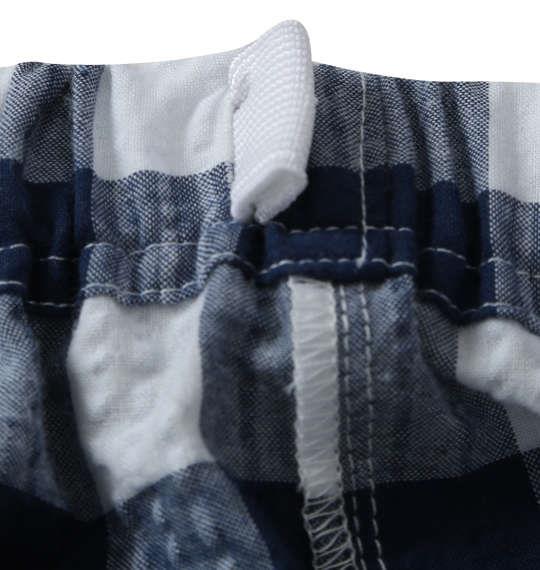 【max8】大きいサイズ メンズ marie claire homme さらテック サッカーチェック 半袖 パジャマ ネイビー 1279-5201-1 3L 4L 5L 6L 8L