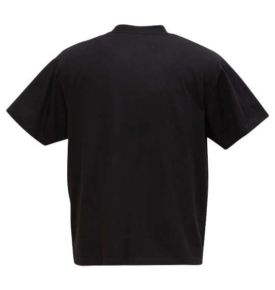 【max8】大きいサイズ メンズ COLLINS メッシュグラデストライプ柄 半袖 フルジップ パーカー + 半袖 Tシャツ ブラック×ブラック 1258-5232-2 3L 4L 5L 6L 8L