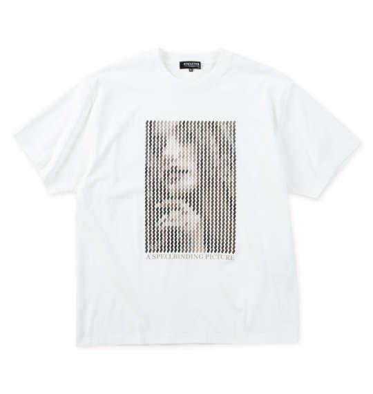 【max8】大きいサイズ メンズ RIMASTER VISION 天竺 トリックアート 半袖 Tシャツ ホワイト 1268-5231-1 3L 4L 5L 6L 8L