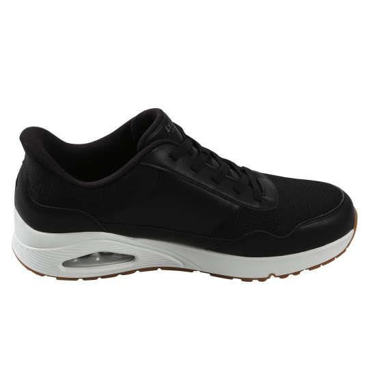 大きいサイズ メンズ SKECHERS スニーカー UNO-BANKSIA SLIP-IN ブラック 1240-5253-2 30 31 32