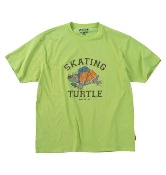 【max8】大きいサイズ メンズ KRIFF MAYER WET PROTECT タートル 半袖 Tシャツ ライトグリーン 1278-5511-3 3L 4L 5L 6L 8L