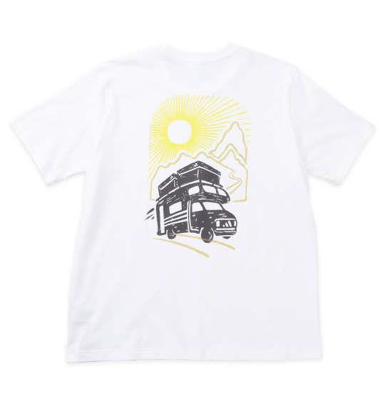 大きいサイズ メンズ adidas JETSETグラフィック 半袖 Tシャツ ホワイト 1248-5212-1 3XL 4XL 5XL
