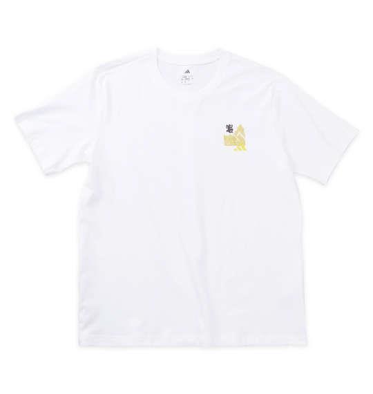 大きいサイズ メンズ adidas JETSETグラフィック 半袖 Tシャツ ホワイト 1248-5212-1 3XL 4XL 5XL