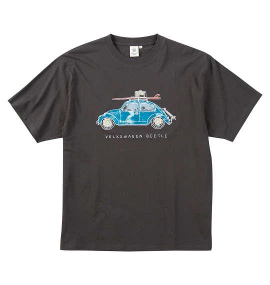 【max8】大きいサイズ メンズ VOLKSWAGEN 天竺 半袖 Tシャツ チャコール 1268-5222-2 3L 4L 5L 6L 8L