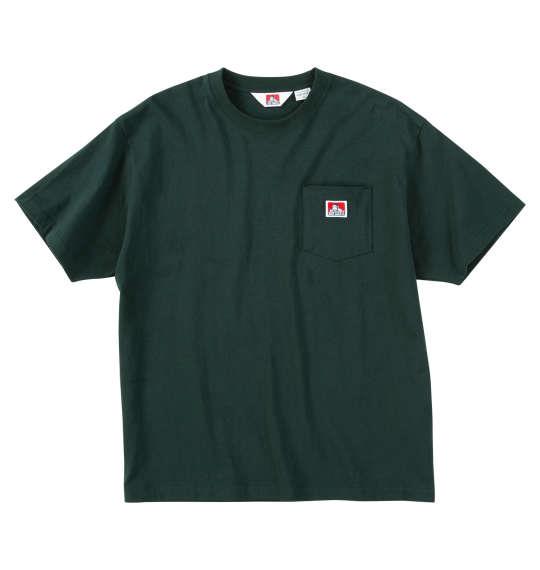 大きいサイズ メンズ BEN DAVIS BEN'S ポケット付 半袖 Tシャツ ダークグリーン 1278-4570-5 3L 4L 5L 6L