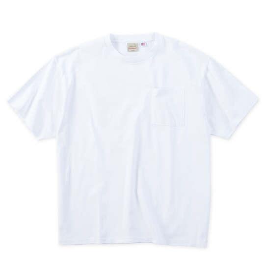 【max8】大きいサイズ メンズ Goodwear USAコットン ポケット付 半袖 Tシャツ ホワイト 1278-5245-1 3L 4L 5L 6L 7L 8L