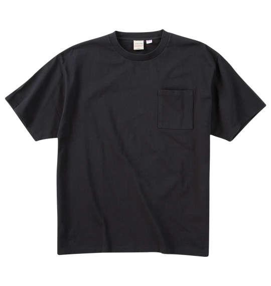 【max8】大きいサイズ メンズ Goodwear USAコットン ポケット付 半袖 Tシャツ ブラック 1278-5245-2 3L 4L 5L 6L 7L 8L