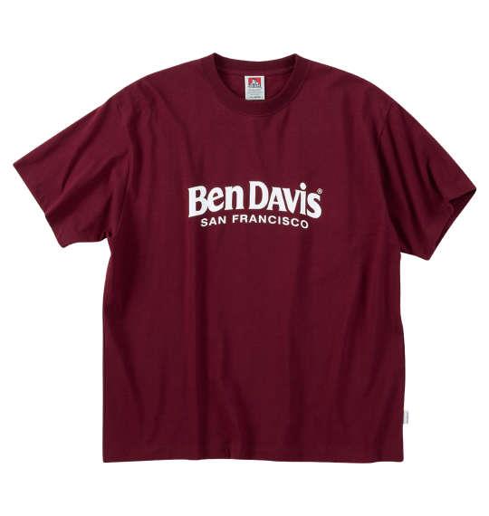 大きいサイズ メンズ BEN DAVIS 80sデザイン 半袖 Tシャツ ワイン 1278-5591-1 3L 4L 5L 6L