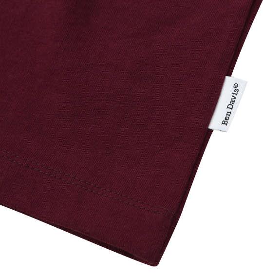 大きいサイズ メンズ BEN DAVIS 80sデザイン 半袖 Tシャツ ワイン 1278-5591-1 3L 4L 5L 6L