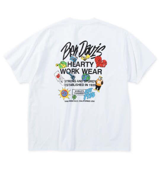 大きいサイズ メンズ BEN DAVIS グレイトフルデザイン 半袖 Tシャツ ホワイト 1278-5593-1 3L 4L 5L 6L