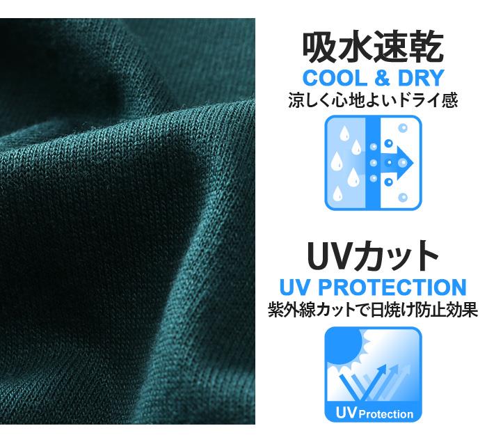 【go2025】大きいサイズ メンズ UNMOMENT アンモーメント 天竺 ロゴチェーン刺繍 半袖 Tシャツ 吸水速乾 UVカット 春夏新作 12525085