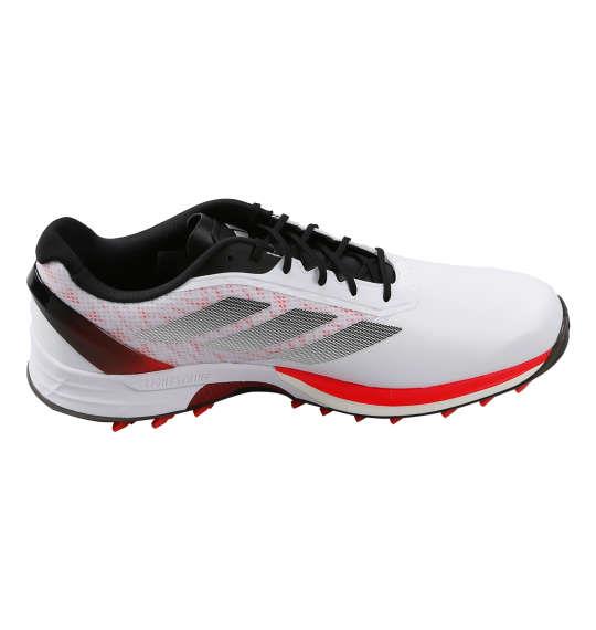 大きいサイズ メンズ adidas golf ゴルフ シューズ アディゼロ ゼットジー25 ホワイト×ルシッドレッド 1240-5230-1 30 30.5 31.5