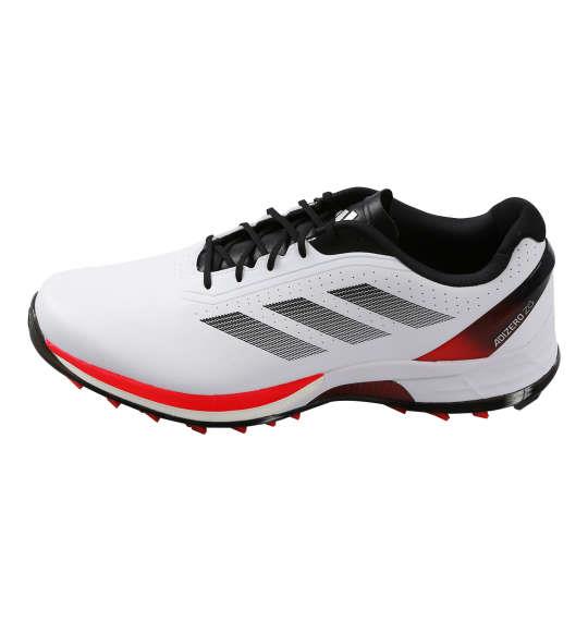 大きいサイズ メンズ adidas golf ゴルフ シューズ アディゼロ ゼットジー25 ホワイト×ルシッドレッド 1240-5230-1 30 30.5 31.5