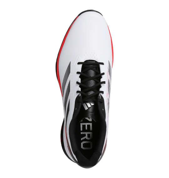 大きいサイズ メンズ adidas golf ゴルフ シューズ アディゼロ ゼットジー25 ホワイト×ルシッドレッド 1240-5230-1 30 30.5 31.5