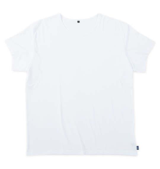 【max8】大きいサイズ メンズ EDWIN デニスラ 二分袖 クルーネック Tシャツ ホワイト 1249-5250-1 3L 4L 5L 6L 7L 8L