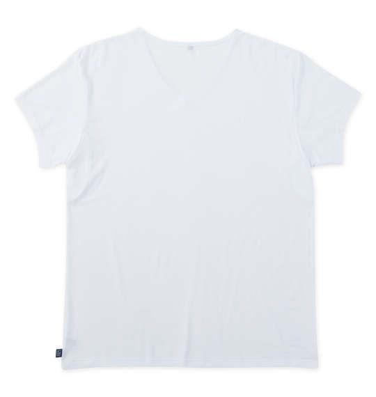 【max8】大きいサイズ メンズ EDWIN デニスラ 二分袖 Vネック Tシャツ ホワイト 1249-5251-1 3L 4L 5L 6L 7L 8L