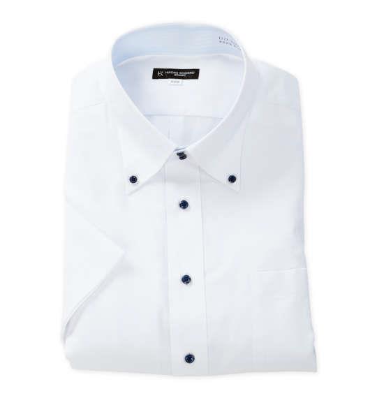 【max8】大きいサイズ メンズ HIROKO KOSHINO HOMME ドゥエ B.D 半袖 シャツ ホワイト 1277-5220-1 4L 5L 6L 7L 8L 9L 10L