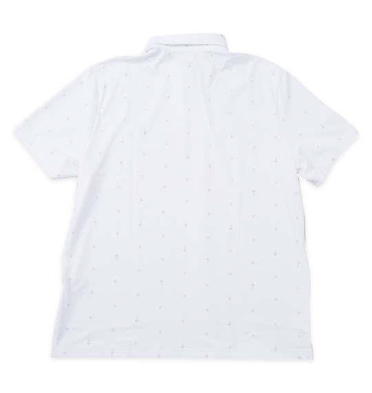 大きいサイズ メンズ adidas golf モノグラム 半袖 シャツ ホワイト 1278-5201-1 3XL 4XL 5XL
