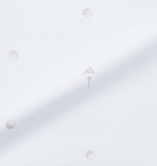 大きいサイズ メンズ adidas golf モノグラム 半袖 シャツ ホワイト 1278-5201-1 3XL 4XL 5XL
