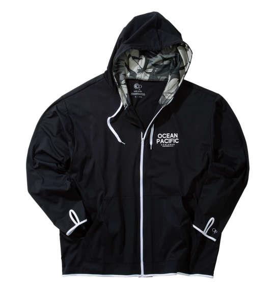 【max8】大きいサイズ メンズ OCEAN PACIFIC PEARTEX UV 長袖 フルジップ パーカー ブラック 1278-5281-2 3L 4L 5L 6L 8L