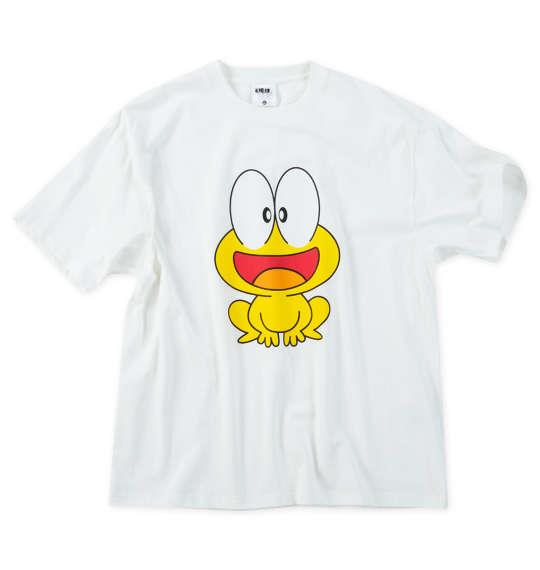 【max8】大きいサイズ メンズ ど根性ガエル 天竺 半袖 Tシャツ ホワイト 1278-5523-1 3L 4L 5L 6L 8L