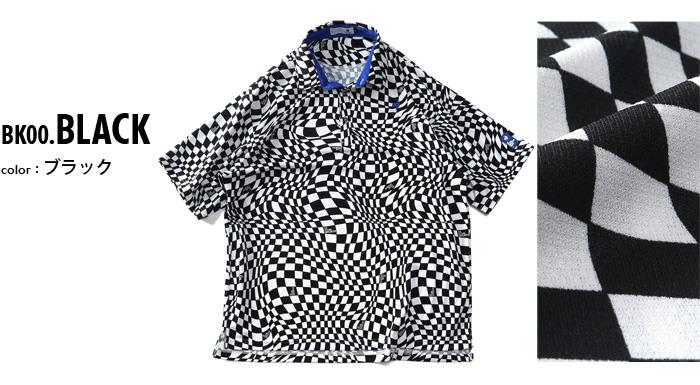 【go2025】大きいサイズ メンズ LE COQ SPORTIF GOLF ルコックスポルティフ VICHY柄 半袖 ストレッチ ゴルフ ポロシャツ 吸汗速乾 春夏新作 lg5shsb3m