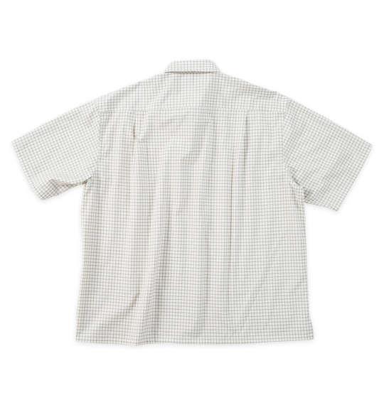 【max8】大きいサイズ メンズ OUTDOOR PRODUCTS ブロードチェック レギュラーカラー 半袖 シャツ アイボリー系 1257-5211-1 3L 4L 5L 6L 7L 8L