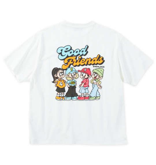 大きいサイズ メンズ ATC×NEW JACK イラスト 半袖 Tシャツ ホワイト 1278-5235-1 3L 4L 5L 6L