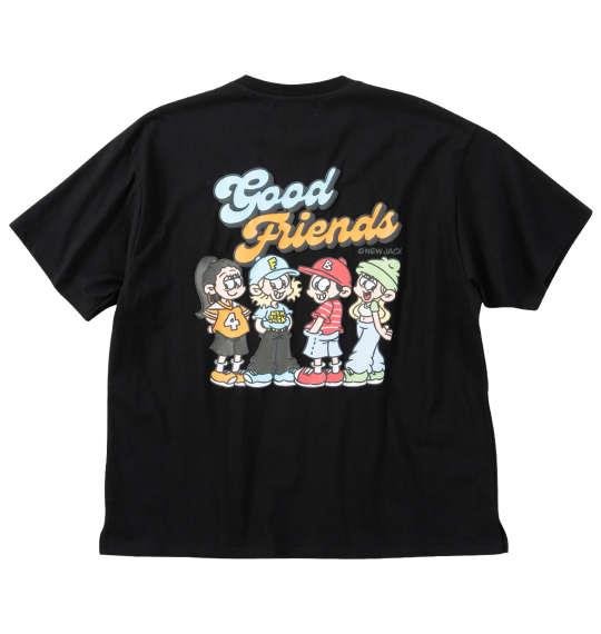 大きいサイズ メンズ ATC×NEW JACK イラスト 半袖 Tシャツ ブラック 1278-5235-2 3L 4L 5L 6L