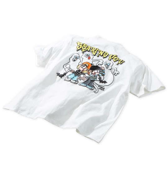 大きいサイズ メンズ ATC×NEW JACK BOB&FREDゴースト 半袖 Tシャツ ホワイト 1278-5236-1 3L 4L 5L 6L
