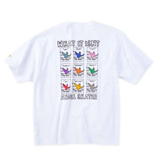【max8】大きいサイズ メンズ (What it isNt) 天竺プリント 半袖 Tシャツ ホワイト 1278-5297-1 3L 4L 5L 6L 8L