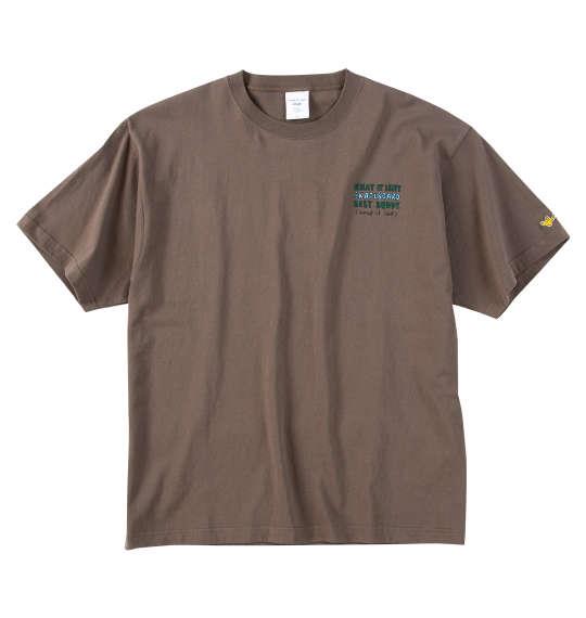 【max8】大きいサイズ メンズ (What it isNt) 天竺プリント 半袖 Tシャツ グレージュ 1278-5299-3 3L 4L 5L 6L 8L