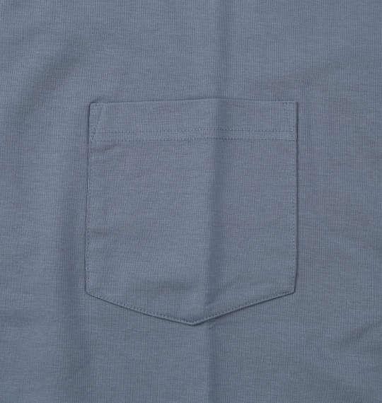 【max8】大きいサイズ メンズ ヒヤロン 接触冷感 ポケット付 半袖 Tシャツ サックス 1278-5505-3 3L 4L 5L 6L 7L 8L