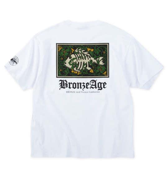 【max8】大きいサイズ メンズ BRONZE AGE プリント 半袖 Tシャツ ホワイト 1278-5513-1 3L 4L 5L 6L 7L 8L