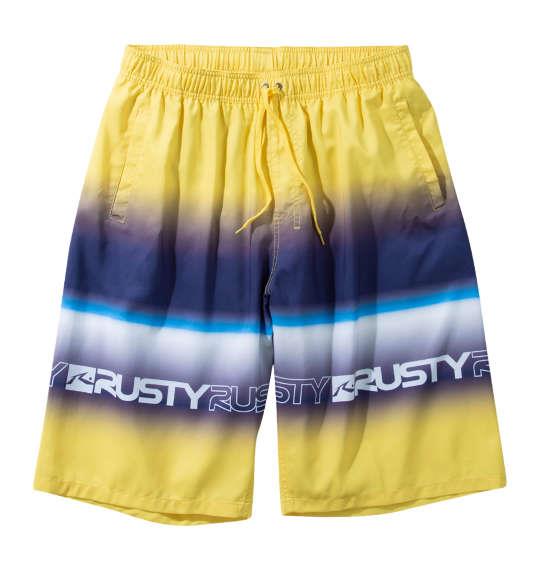 大きいサイズ メンズ RUSTY マイクロツイル サーフ パンツ イエロー 1274-5266-3 3L 4L 5L 6L