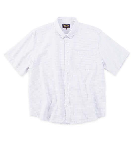 大きいサイズ メンズ Mc.S.P 刺し子 チェック B.D 半袖 シャツ ホワイト 1277-5236-1 3L 4L 5L 6L 8L