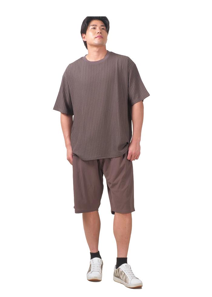 【ns623】大きいサイズ メンズ PANASPUR パナシュプール ダブルフェイス 梨地 ショーツ ショートパンツ ハーフパンツ 春夏新作 5403-701zs 【t2501】
