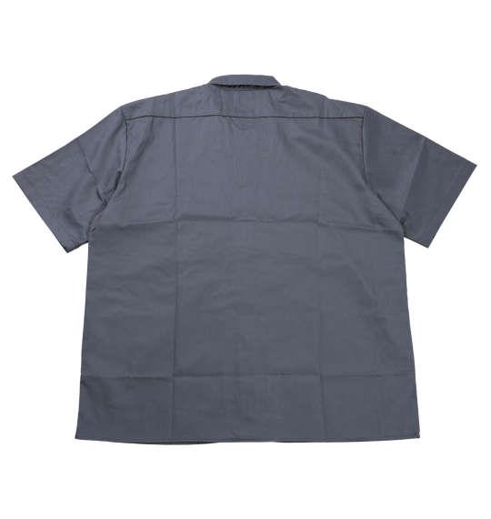 大きいサイズ メンズ DICKIES 1574 半袖 ワーク シャツ チャコール 1277-5200-4 2XL 3XL 4XL 5XL