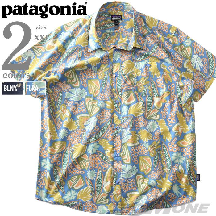 大きいサイズ メンズ PATAGONIA パタゴニア 総柄 半袖 シャツ GO TO SHIRT USA直輸入 52691