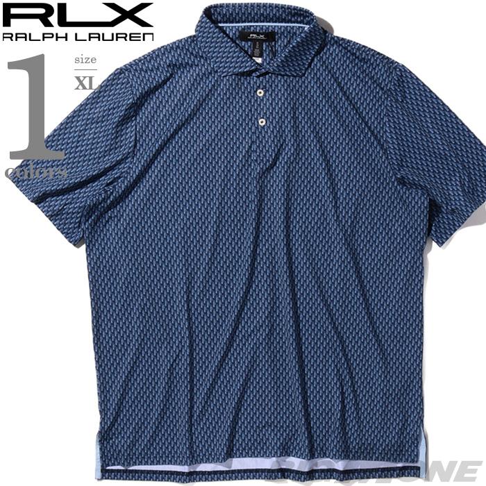 大きいサイズ メンズ RLX RALPH LAUREN ラルフローレン 総柄 半袖 ゴルフ ポロシャツ USA直輸入 785a71030-001