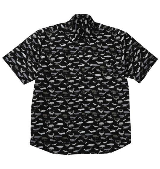 大きいサイズ メンズ Mc.S.P リップルクロス B.D 半袖 シャツ ブラック 1277-5280-2 3L 4L 5L 6L