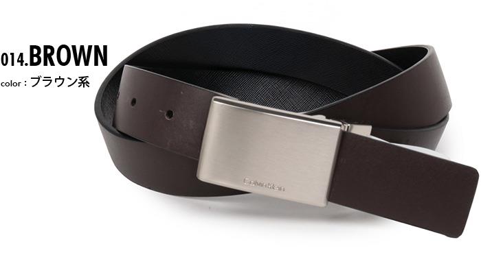 【ns623】大きいサイズ メンズ Calvin Klein カルバンクライン リバーシブル レザー ベルト USA直輸入 11ck010007